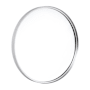 James Allan Jennifer 27-1/2" Diameter Circular Beveled Metal Framed Accent Mirror Silver
