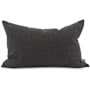 James Allan Sensibility 22" x 14" Polyester and Rolefin Covered Polyester Filled Accent Pillow Charcoal