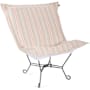 James Allan Polarity 40" Wide Metal Framed Olefin Accent Chair Terra