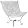 James Allan Mistify 40" Wide Metal Framed Olefin Accent Chair Fog