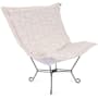 James Allan Mistify 40" Wide Metal Framed Olefin Accent Chair Natural