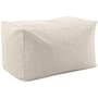 James Allan Sanity 35 Wide Plywood Framed Polyester Pouf Bench Natural