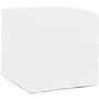 James Allan Sensibility 17" Wide Plywood and Polyester Outdoor Square Ottoman with Foam Filling Natural