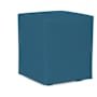 James Allan Sensibility Cube Ottoman Cover - Cover Only Turquoise