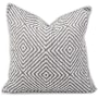 James Allan Gladius 24" x 24" Polyester and Rolefin Covered Polyester Filled Accent Pillow Pewter