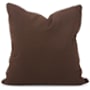 James Allan Sensibility 24" x 24" Polyester and Rolefin Covered Polyester Filled Accent Pillow with Decorative Cording Chocolate