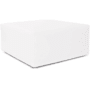 James Allan Florie 36" Wide Plywood and Polyester Outdoor Square Ottoman with Foam Filling White