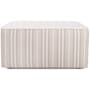 James Allan Polarity 36" Wide Plywood and Polyester Outdoor Square Ottoman Sand
