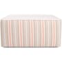 James Allan Polarity 36" Wide Plywood and Polyester Outdoor Square Ottoman Terra