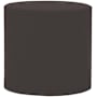 James Allan Sensibility 18" Wide Plywood and Polyester Outdoor Round Ottoman with Foam Filling Charcoal