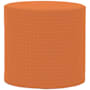 James Allan Sensibility 18" Wide Plywood and Polyester Outdoor Round Ottoman with Foam Filling Canyon