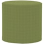 James Allan Sensibility 18" Wide Plywood and Polyester Outdoor Round Ottoman with Foam Filling Moss