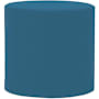 James Allan Sensibility 18" Wide Plywood and Polyester Outdoor Round Ottoman with Foam Filling Turquoise