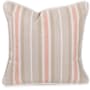 James Allan Polarity 20" x 20" Polyester and Rolefin Covered Polyester Filled Accent Pillow Terra