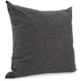 James Allan Sensibility 20" x 20" Polyester and Rolefin Covered Polyester Filled Accent Pillow Charcoal