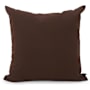 James Allan Sensibility 20" x 20" Polyester and Rolefin Covered Polyester Filled Accent Pillow Chocolate