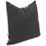 James Allan Sensibility 20" x 20" Polyester and Rolefin Covered Polyester Filled Accent Pillow with Decorative Cording Charcoal