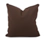 James Allan Sensibility 20" x 20" Polyester and Rolefin Covered Polyester Filled Accent Pillow with Decorative Cording Chocolate