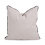 James Allan Sensibility 20" x 20" Polyester and Rolefin Covered Polyester Filled Accent Pillow with Decorative Cording Sand