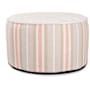 James Allan Polarity 22" Wide Polyester Outdoor Short Pouf Ottoman Terra