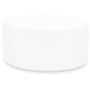 James Allan Sensibility 36" Wide Plywood and Polyester Outdoor Round Ottoman Natural
