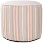 James Allan Polarity 22" Wide Polyester Outdoor Tall Pouf Ottoman Terra