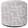 James Allan Mistify 22" Wide Polyester Outdoor Tall Pouf Ottoman Fog