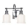 James Allan Elm 2 Light 14" Wide Bathroom Vanity Light Polished Chrome