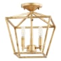 James Allan Terra Luna 3 Light 10" Wide Semi-Flush Ceiling Fixture Gold Leaf
