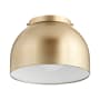 James Allan Orchid 11" Wide Flush Mount Ceiling Fixture Aged Brass