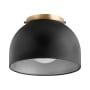 James Allan Orchid 11" Wide Flush Mount Ceiling Fixture Noir