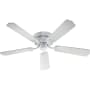 James Allan Indoor 52" Ceiling Fan from the Ashes Collection Gloss White