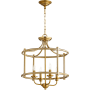 James Allan Magnificence 4 Light 18" Wide Taper Candle Chandelier / Semi-Flush Ceiling Fixture Aged Brass