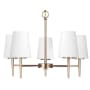 James Allan Watson 5 Light 25" Wide Chandelier with Etched Glass Shade Satin Bronze
