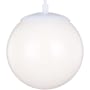 James Allan Clay Single Light 10" Wide Full Sized Pendant White