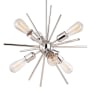 James Allan Sean 6 Light 19" Wide Sputnik Chandelier Polished Nickel