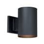 James Allan Bennett 7" Tall Outdoor Wall Sconce Textured Black