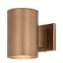 James Allan Bennett 7" Tall Outdoor Wall Sconce Warm Brass