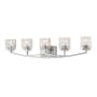 James Allan Ellis 5 Light 40" Wide Vanity Light Brushed Nickel