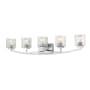 James Allan Ellis 5 Light 40" Wide Vanity Light Chrome