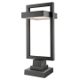 James Allan Roland 11" Tall LED Pier Mount Post Light Black
