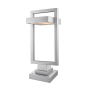 James Allan Roland 11" Tall LED Pier Mount Post Light Silver