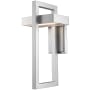 James Allan Roland 18" Tall LED Outdoor Wall Sconce Silver