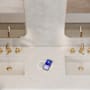 James Martin Vanities Brookfield 72" Engineered Stone Vanity Top with Backsplash and Side splash Eternal Jasmine Pearl