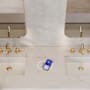 James Martin Vanities Brookfield 72" Engineered Stone Vanity Top with Backsplash and Side splash Victorian Silver
