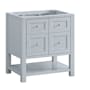 James Martin Vanities Breckenridge 30" Free Standing Single Basin Poplar Wood Vanity Cabinet Only Serenity Blue