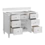 James Martin Vanities Lorelai 48" Single Basin Wood Vanity Cabinet Only with USB Port and Electrical Outlet Bright White