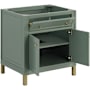 James Martin Vanities Chicago 30" Dual-Mounted Single Basin Vanity Cabinet Only - Less Vanity Top Smokey Celadon