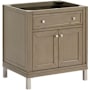James Martin Vanities Chicago 30" Dual-Mounted Single Basin Vanity Cabinet Only - Less Vanity Top Walnut Whisper