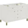 James Martin Vanities Chicago 48" Free Standing Single Basin Vanity Cabinet Only - Less Vanity Top Glossy White